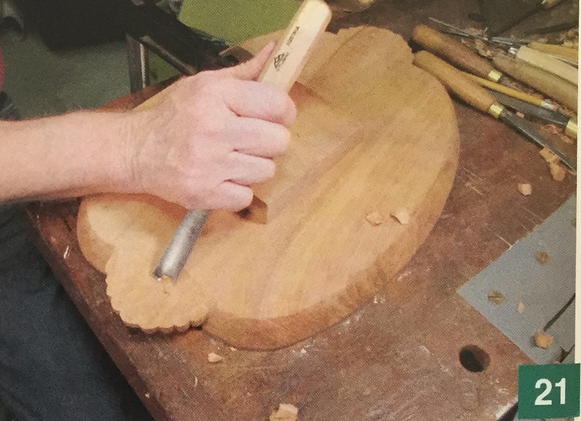 Cherry Tray Carving Step 21